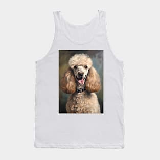 Poodle Dog Breed Oil Painting Tank Top